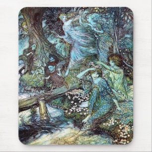 Arthur Rackham, “ Wood Nymphs ” Mouse Pad