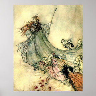 Arthur Rackham's Fairy Queen Poster
