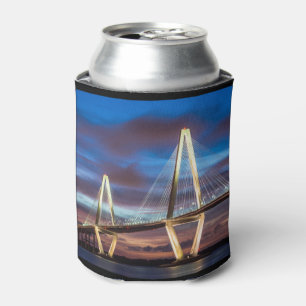 Arthur Ravenel Bridge at Night Can Cooler