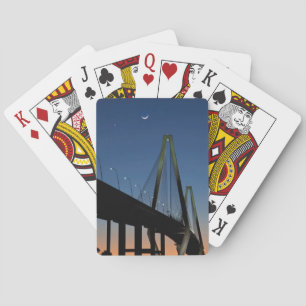 Arthur Ravenel Jr. Bridge at Dusk Playing Cards