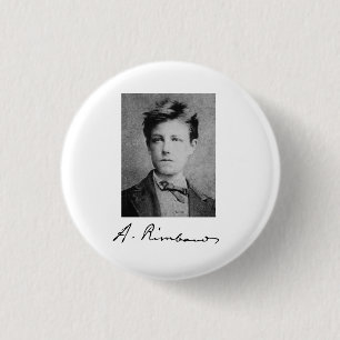Arthur Rimbaud 1 Inch Round Button