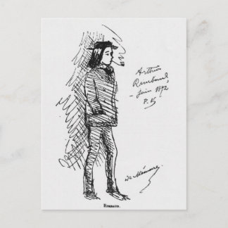 Arthur Rimbaud  June 1872 Postcard