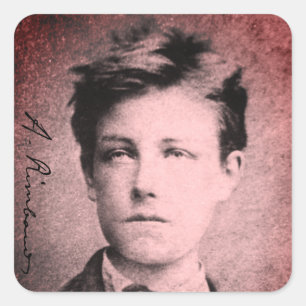 Arthur Rimbaud Square Sticker