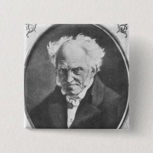 Arthur Schopenhauer 2 Inch Square Button