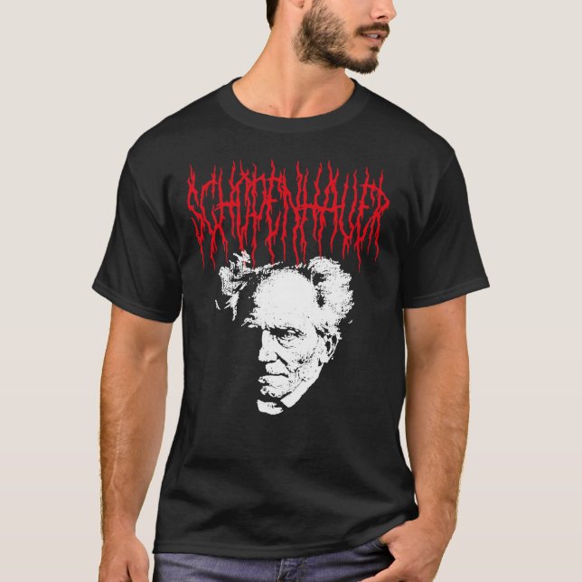 Arthur Schopenhauer - Metal Philosopher Classic T- T-Shirt (Front)