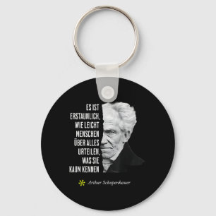 Arthur Schopenhauer Philosophy Quote Birthday Keychain