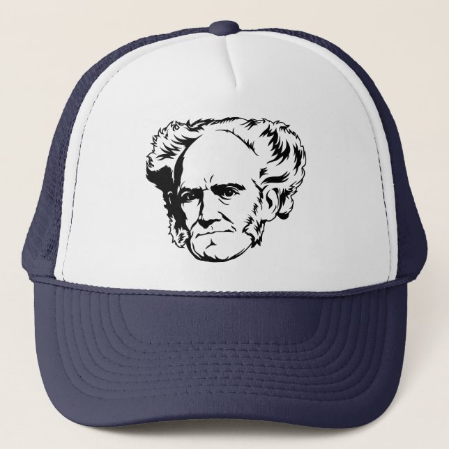 Arthur Schopenhauer Portrait Trucker Hat (Front)