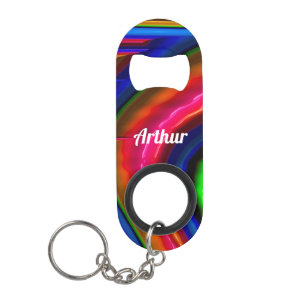 ARTHUR ~ Seeping Colour ~ Original Fractal  ~ Keychain Bottle Opener
