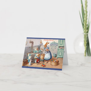Arthur Thiele Carte de Pâques - Mama Bunny Dyes Oe