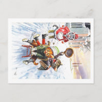 Arthur Thiele - Cats Going Downhill Snow Sledding