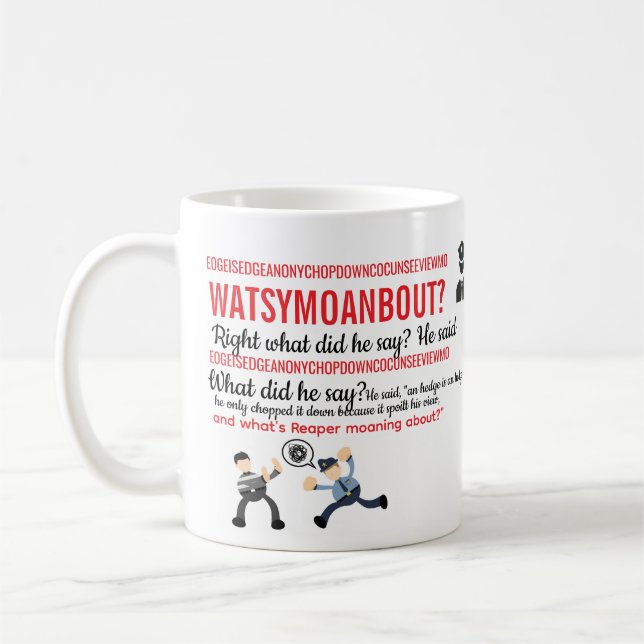 Arthur Webley MUG Hot Fuzz (Left)