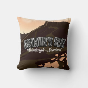 Arthur's Seat Edinburgh Scotland Throw Pillow