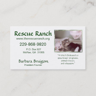 Artic & babes 2 frms, Rescue Ranch, Rescue ... Business Card