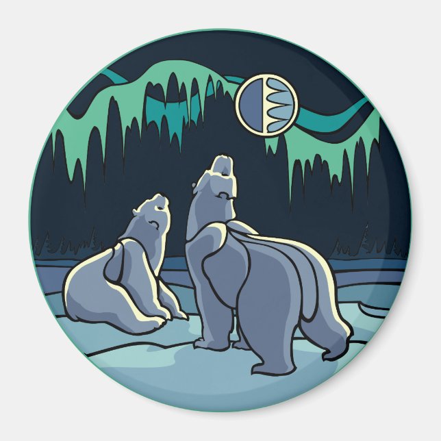 Artic Art Frigo Magnet Ours Polaire Cadeaux d'Art (Devant)