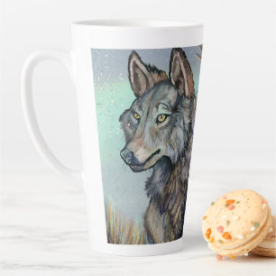 Artic Wolves Wintery Latte Mug