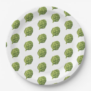 Artichauts Paper Plate
