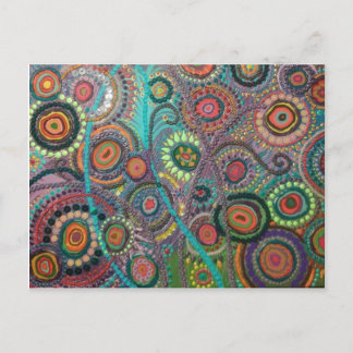 Artichicks art sur une carte postale (Peacock)