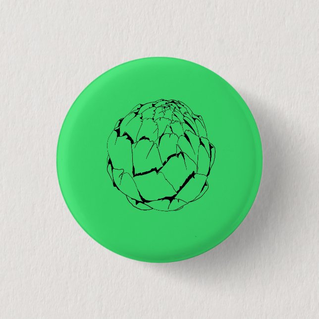 Artichoke 1 Inch Round Button (Front)