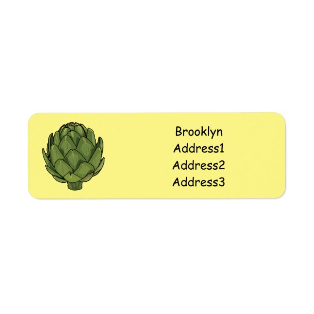 Artichoke cartoon illustration (Front)