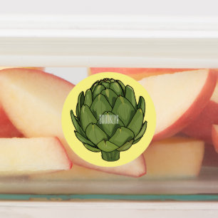 Artichoke cartoon illustration 