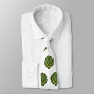 Artichoke cartoon illustration  tie