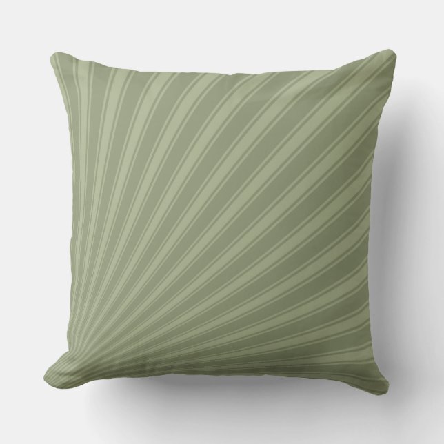 Artichoke Colour Stripe Funky Pattern Throw Pillow (Front)