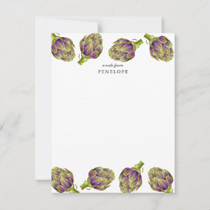 Artichoke Flat Note Card