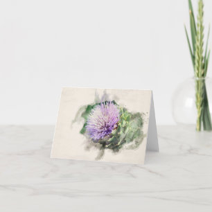 Artichoke Flower Card