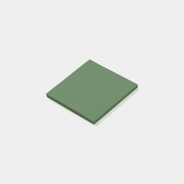 Artichoke green (solid colour)  post-it notes (Angled)