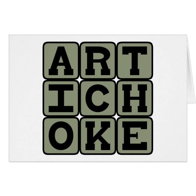 Artichoke, Heirloom Vegetable (Front Horizontal)