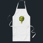 Artichoke Long Apron<br><div class="desc">Made from original watercolor art.</div>