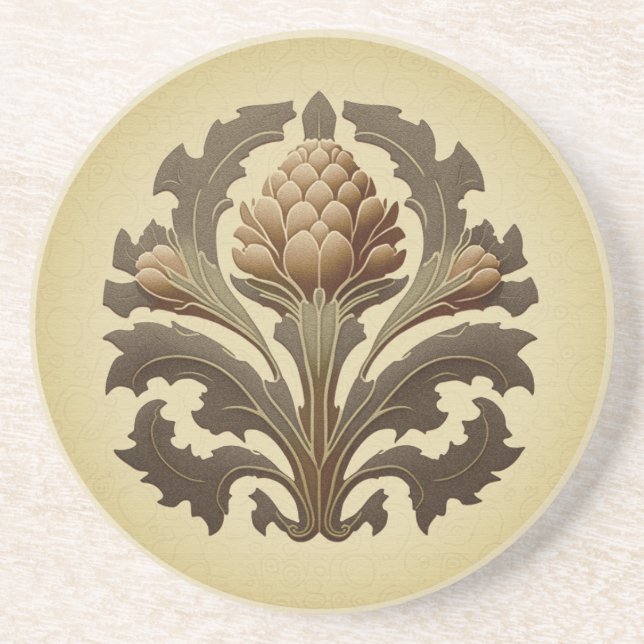 Artichoke Stone Coaster (Front)
