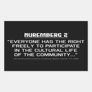 Article 27 Déclaration des Stickers Droits de l'Ho