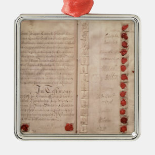 Articles of Union between England and Scotland Metal Ornament