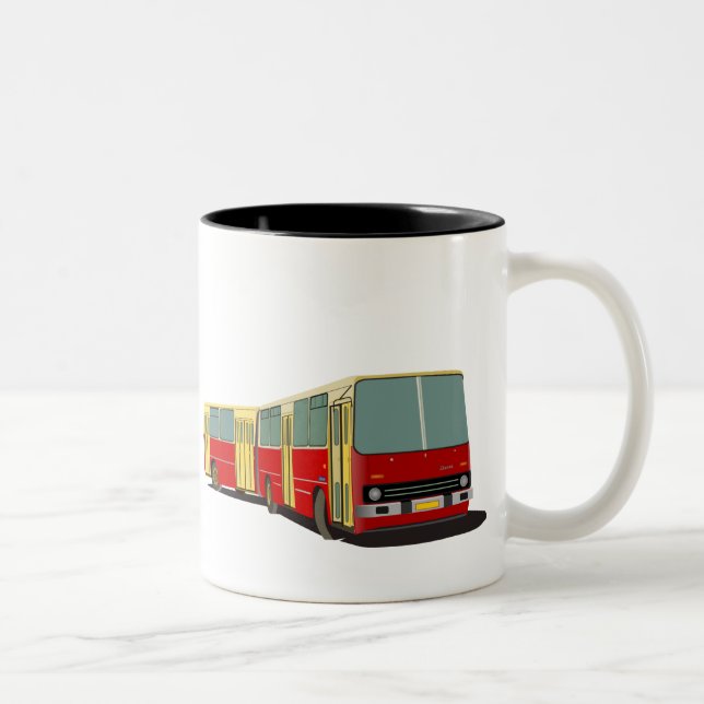 Articulated bus Ikarus 280 Two-Tone Coffee Mug (Right)