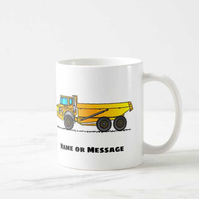 Articulated Hauler Mug, Construction Mugs, Vehicle Coffee Mug (Right)