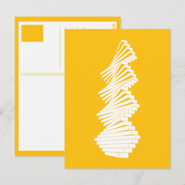 articulated wall geometric postcard (Front/Back)