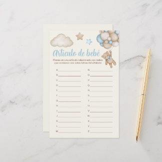 Artículo de bebé juego para Baby Shower