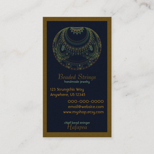 Artifact Abstract Art Business Card (Front)