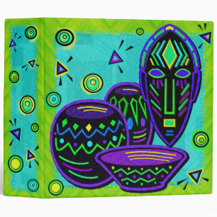 Artifact African Pop Art Binder