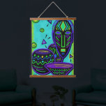 Artifact African Pop Art Hanging Tapestry<br><div class="desc">A fun African tribal folk art design.</div>