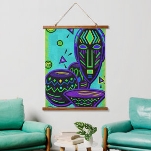 Artifact African Pop Art Hanging Tapestry
