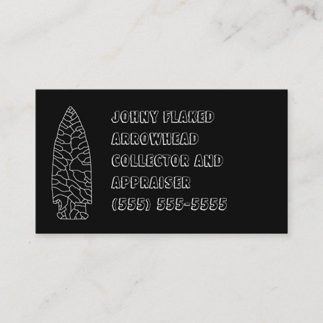 Artifact collector business cards (Front)