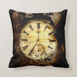 Artifact of Time - Pocket Watch Throw Pillow