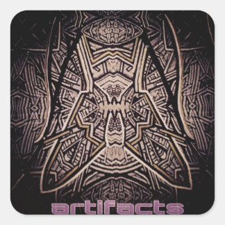 artifacts - fly on the wall of enlightenment square sticker