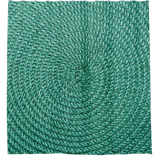 Artificial braided green fabric texture. (Front)