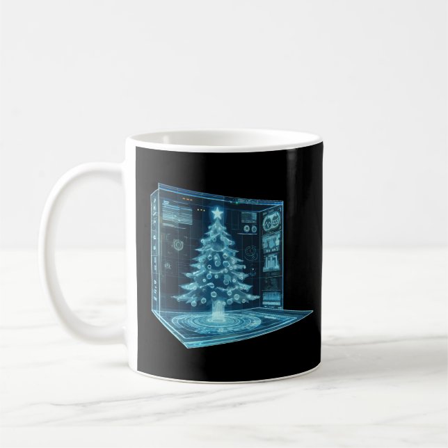 Artificial Christmas Tree Coffee Mug (Left)