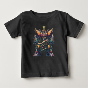 Artificial Christmas Tree Robot Baby T-Shirt