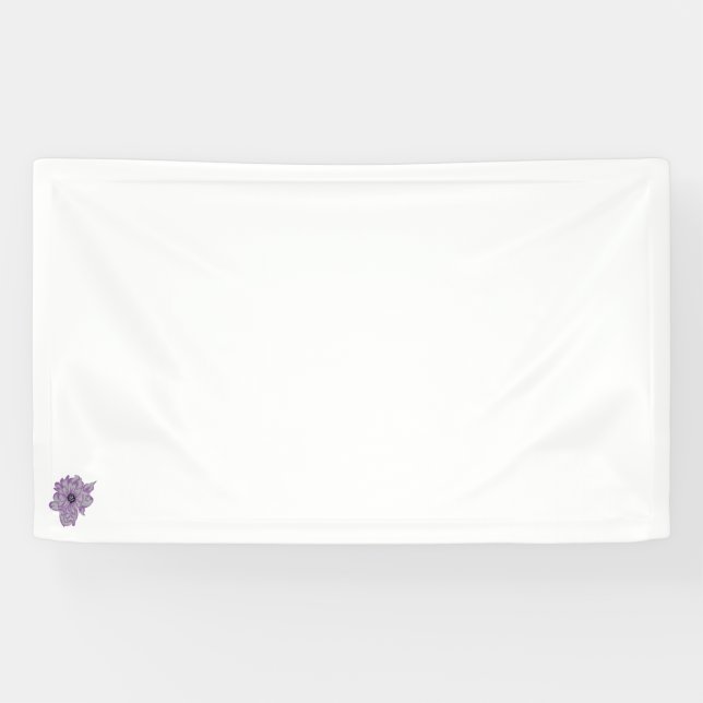 artificial flower Design Vinyl Banner  (Horizontal)