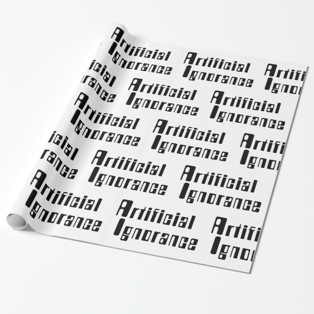 Artificial Ignorance Wrapping Paper (Unrolled)